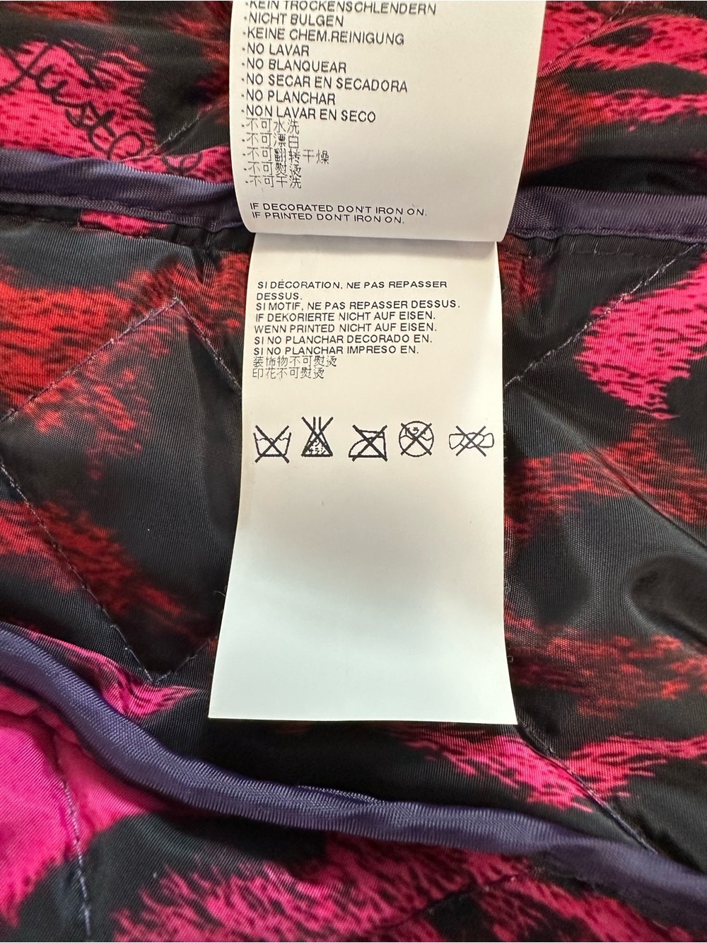 Just Cavalli Purple Quilted Belted Long Puffer Coat - Picture 10 of 12